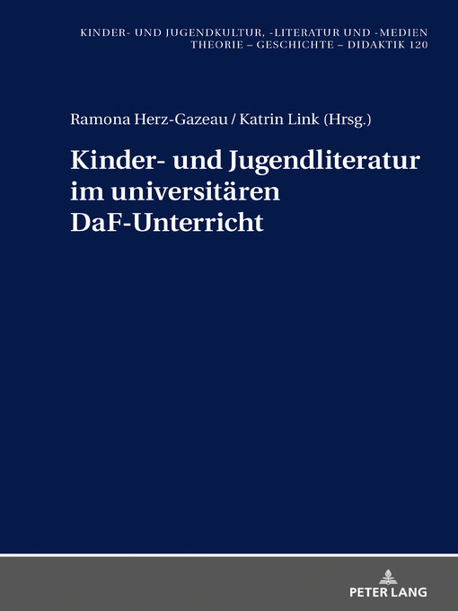 Title details for Kinder- und Jugendliteratur im universitären DaF-Unterricht by Henrieke Stahl - Available